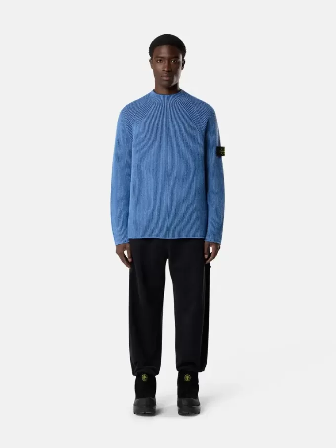 Pullover mit Stehkragen und Vanisé-Rippstruktur Pullover mit Stehkragen und Vanisé-Rippstruktur