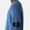 Pullover mit Stehkragen und Vanisé-Rippstruktur Pullover mit Stehkragen und Vanisé-Rippstruktur