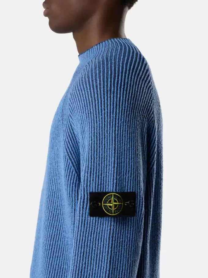 Pullover mit Stehkragen und Vanisé-Rippstruktur Pullover mit Stehkragen und Vanisé-Rippstruktur