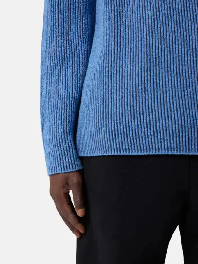 Pullover mit Stehkragen und Vanisé-Rippstruktur Pullover mit Stehkragen und Vanisé-Rippstruktur