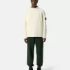 Pullover mit Stehkragen und Ziernähten