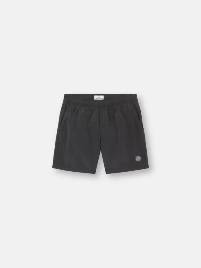 Regular-Fit-Badehose in mittlerer Länge mit Taschen Regular-Fit-Badehose in mittlerer Länge mit Taschen