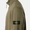 Regular-Fit-Sweatshirt mit halbem Reißverschluss und gerippten Einsätzen Regular-Fit-Sweatshirt mit halbem Reißverschluss und gerippten Einsätzen