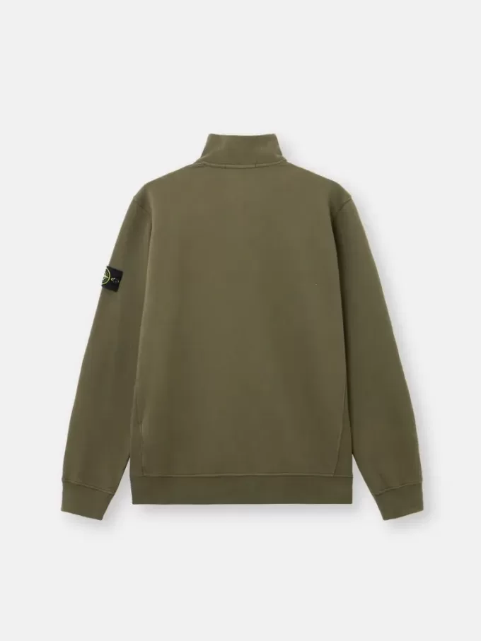 Regular-Fit-Sweatshirt mit halbem Reißverschluss und gerippten Einsätzen Regular-Fit-Sweatshirt mit halbem Reißverschluss und gerippten Einsätzen
