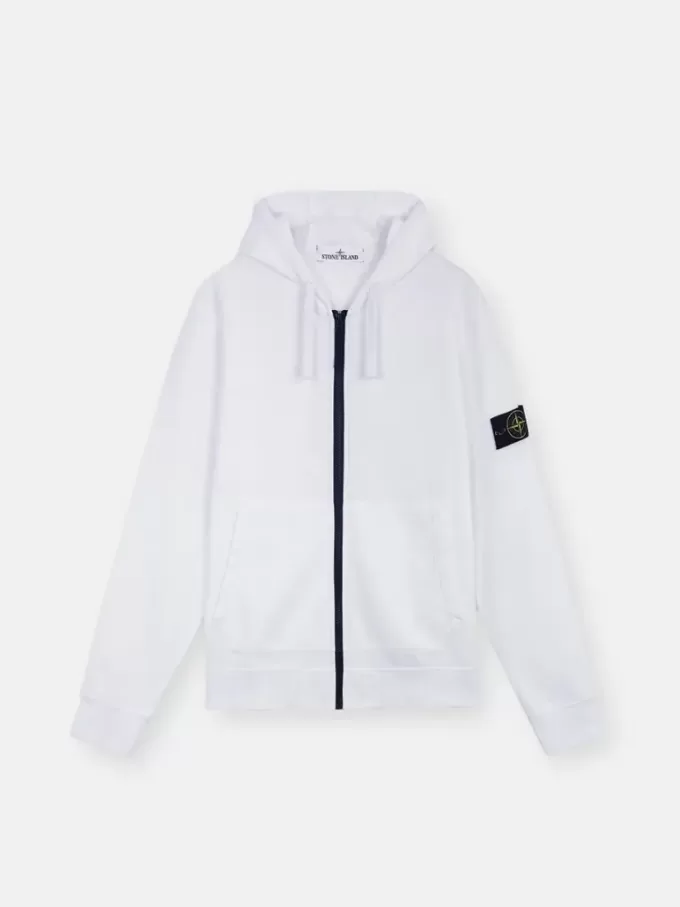 Regular-Fit-Sweatshirt mit Kapuze, Reißverschluss und Taschen