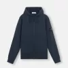 Regular-Fit-Sweatshirt mit Kapuze, Reißverschluss und Taschen