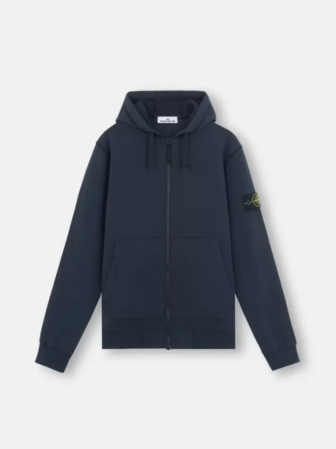 Regular-Fit-Sweatshirt mit Kapuze, Reißverschluss und Taschen