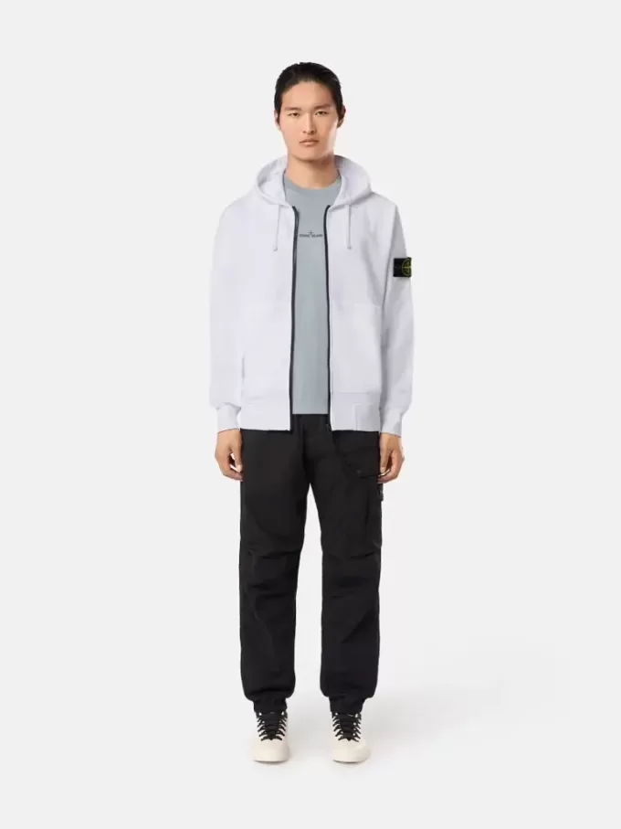 Regular-Fit-Sweatshirt mit Kapuze, Reißverschluss und Taschen