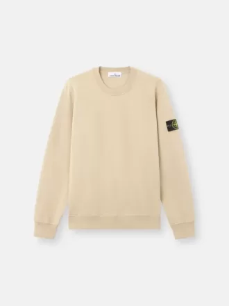 Regular-Fit-Sweatshirt mit Rundhalsausschnitt und elastischen Bündchen