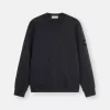Regular-Fit-Sweatshirt mit Rundhalsausschnitt und elastischen Bündchen