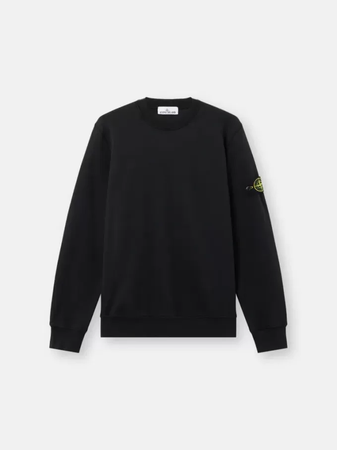 Regular-Fit-Sweatshirt mit Rundhalsausschnitt und elastischen Bündchen