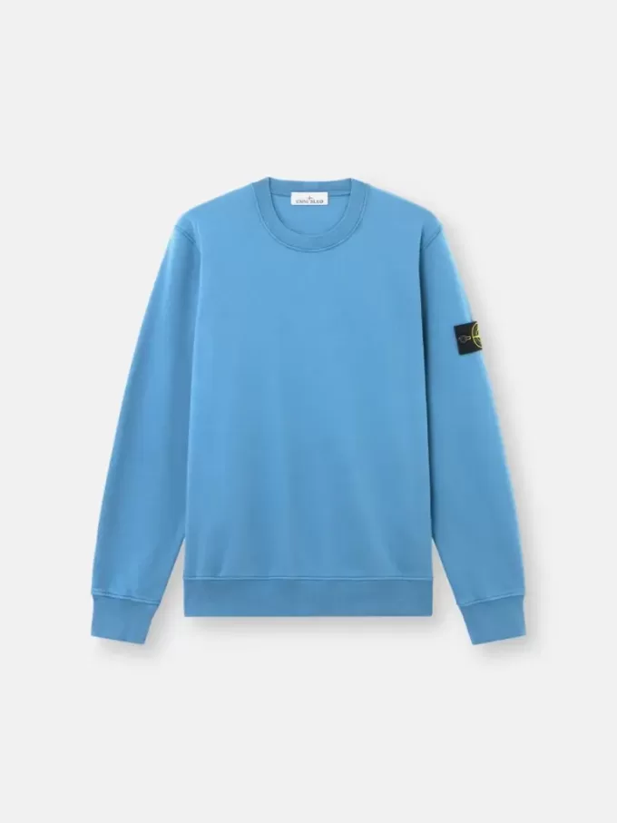 Regular-Fit-Sweatshirt mit Rundhalsausschnitt und elastischen Bündchen