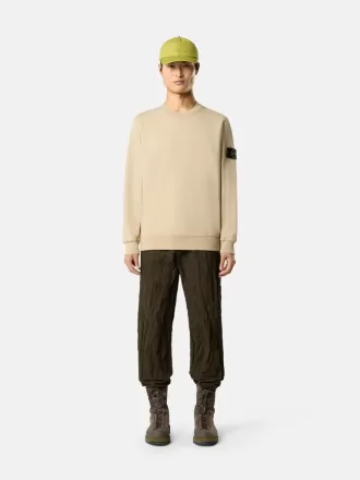 Regular-Fit-Sweatshirt mit Rundhalsausschnitt und elastischen Bündchen