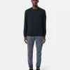 Regular-Fit-Sweatshirt mit Rundhalsausschnitt und elastischen Bündchen