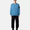 Regular-Fit-Sweatshirt mit Rundhalsausschnitt und elastischen Bündchen