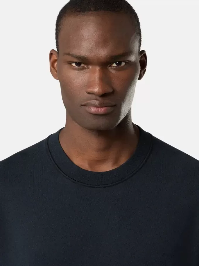 Regular-Fit-Sweatshirt mit Rundhalsausschnitt und elastischen Bündchen