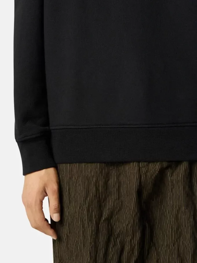 Regular-Fit-Sweatshirt mit Rundhalsausschnitt und elastischen Bündchen