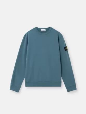 Regular-Fit-Sweatshirt mit Rundhalsausschnitt und gerippten Einsätzen