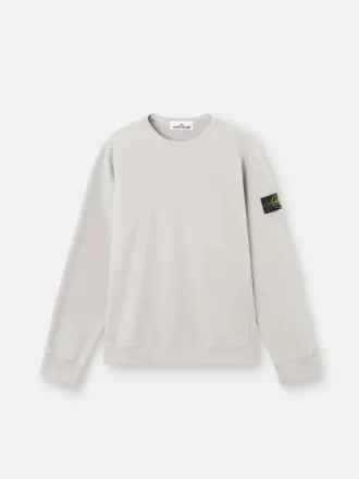 Regular-Fit-Sweatshirt mit Rundhalsausschnitt und gerippten Einsätzen