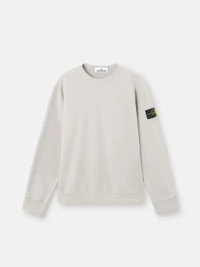 Regular-Fit-Sweatshirt mit Rundhalsausschnitt und gerippten Einsätzen