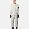 Regular-Fit-Sweatshirt mit Rundhalsausschnitt und gerippten Einsätzen