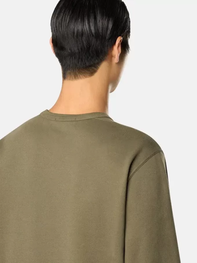 Regular-Fit-Sweatshirt mit Rundhalsausschnitt und gerippten Einsätzen
