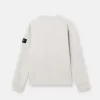 Regular-Fit-Sweatshirt mit Rundhalsausschnitt und gerippten Einsätzen