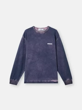 Regular-Fit-Sweatshirt mit Rundhalsausschnitt und Schriftzug