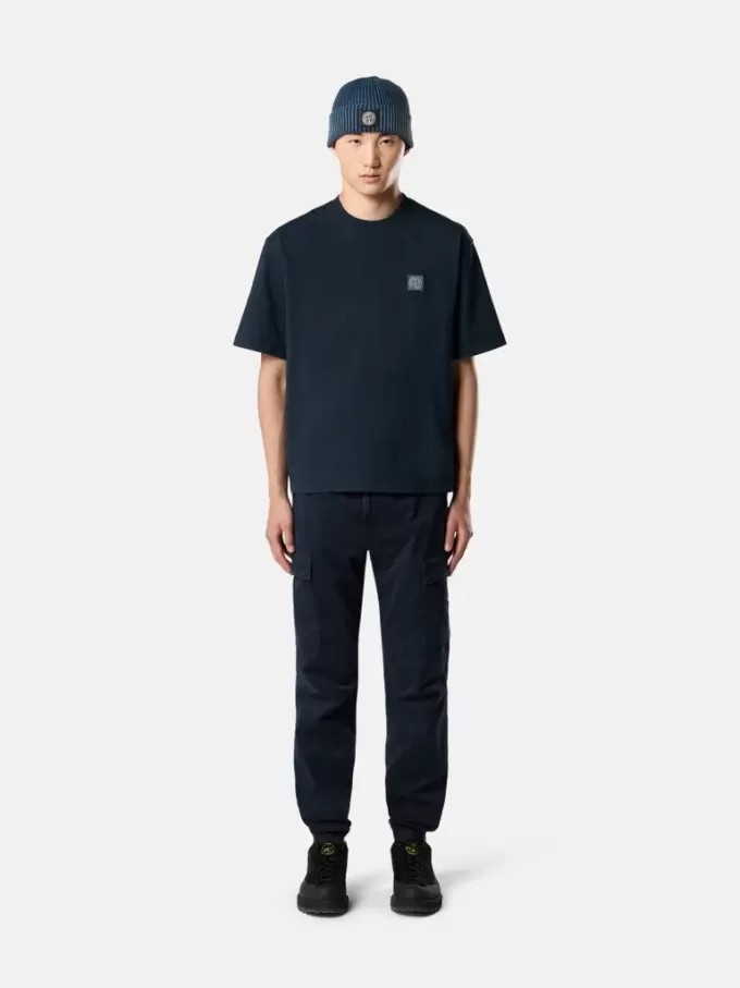 Regular-Fit-T-Shirt mit kurzen Ärmeln und Compass-Patch Regular-Fit-T-Shirt mit kurzen Ärmeln und Compass-Patch