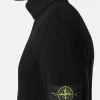 Rollkragenpullover mit fein gerippten Bündchen