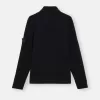Rollkragenpullover mit fein gerippten Bündchen
