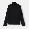 Rollkragenpullover mit gerippten Bündchen