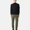 Rollkragenpullover mit gerippten Bündchen