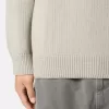 Rollkragenpullover mit gerippten Bündchen