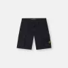 Slim-Fit-Cargo-Bermudashorts mit Reißverschlusstaschen Slim-Fit-Cargo-Bermudashorts mit Reißverschlusstaschen