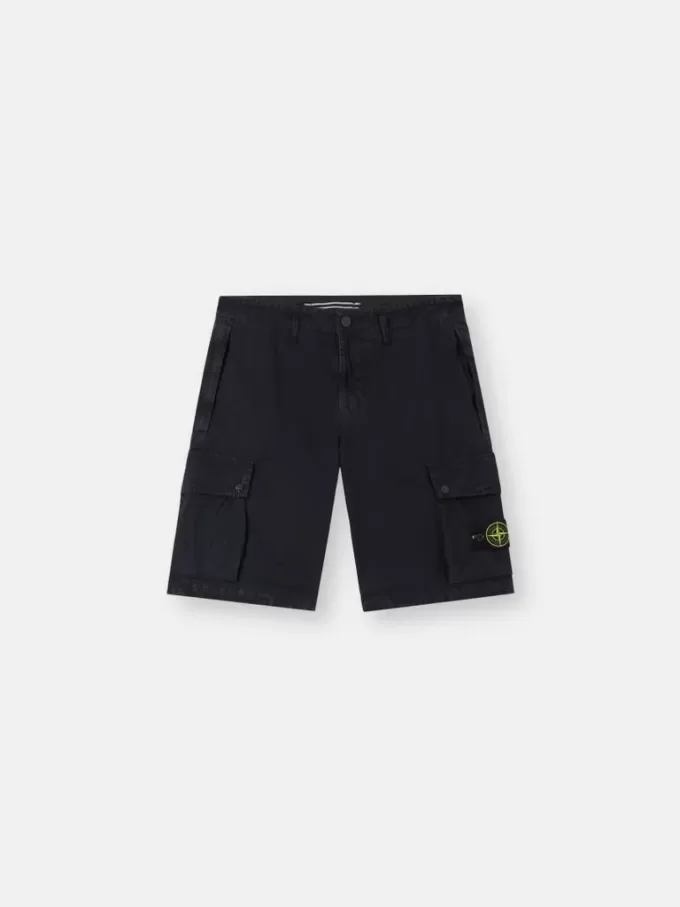 Slim-Fit-Cargo-Bermudashorts mit Reißverschlusstaschen Slim-Fit-Cargo-Bermudashorts mit Reißverschlusstaschen