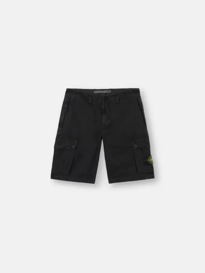 Slim-Fit-Cargo-Bermudashorts mit Reißverschlusstaschen Slim-Fit-Cargo-Bermudashorts mit Reißverschlusstaschen