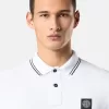 Slim-Fit-Kurzarm-Poloshirt mit gestreiften Details Slim-Fit-Kurzarm-Poloshirt mit gestreiften Details