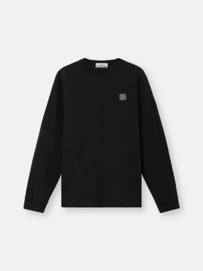 Slim-Fit-Langarm-T-Shirt mit Compass-Patch Slim-Fit-Langarm-T-Shirt mit Compass-Patch