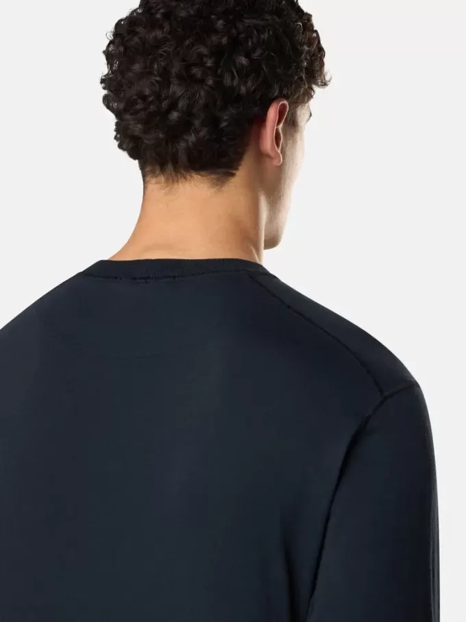 Slim-Fit-Langarm-T-Shirt mit Compass-Patch Slim-Fit-Langarm-T-Shirt mit Compass-Patch
