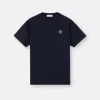 Slim-Fit-T-Shirt mit kurzen Ärmeln und Kompass-Aufnäher Slim-Fit-T-Shirt mit kurzen Ärmeln und Kompass-Aufnäher