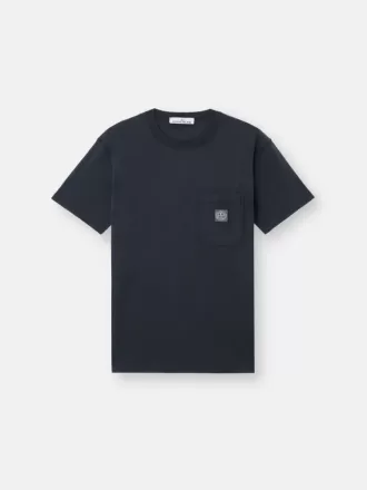 Slim-Fit-T-Shirt mit kurzen Ärmeln und Kompass-Aufnäher Slim-Fit-T-Shirt mit kurzen Ärmeln und Kompass-Aufnäher