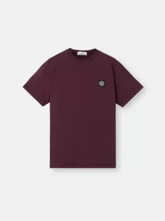 Slim-Fit-T-Shirt mit kurzen Ärmeln und Kompass-Aufnäher Slim-Fit-T-Shirt mit kurzen Ärmeln und Kompass-Aufnäher