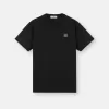 Slim-Fit-T-Shirt mit kurzen Ärmeln und Kompass-Aufnäher Slim-Fit-T-Shirt mit kurzen Ärmeln und Kompass-Aufnäher