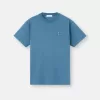 Slim-Fit-T-Shirt mit kurzen Ärmeln und Kompass-Aufnäher Slim-Fit-T-Shirt mit kurzen Ärmeln und Kompass-Aufnäher