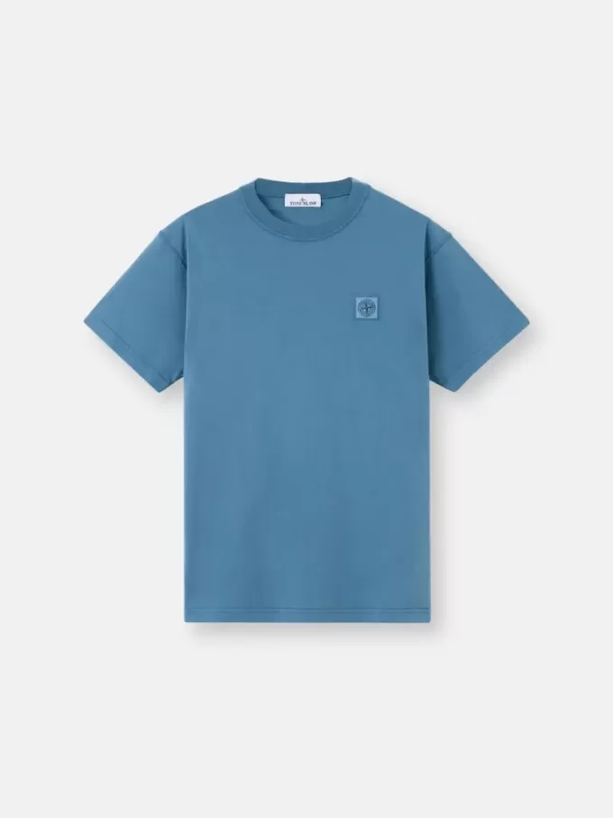Slim-Fit-T-Shirt mit kurzen Ärmeln und Kompass-Aufnäher Slim-Fit-T-Shirt mit kurzen Ärmeln und Kompass-Aufnäher