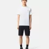 Slim-Fit-T-Shirt mit kurzen Ärmeln und Kompass-Aufnäher Slim-Fit-T-Shirt mit kurzen Ärmeln und Kompass-Aufnäher