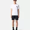 Slim-Fit-T-Shirt mit kurzen Ärmeln und Kompass-Aufnäher Slim-Fit-T-Shirt mit kurzen Ärmeln und Kompass-Aufnäher