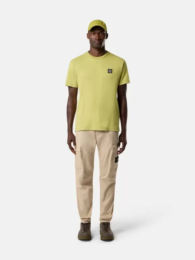 Slim-Fit-T-Shirt mit kurzen Ärmeln und Kompass-Aufnäher Slim-Fit-T-Shirt mit kurzen Ärmeln und Kompass-Aufnäher