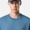 Slim-Fit-T-Shirt mit kurzen Ärmeln und Kompass-Aufnäher Slim-Fit-T-Shirt mit kurzen Ärmeln und Kompass-Aufnäher
